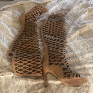 Vince Canute Peep Toe Boots